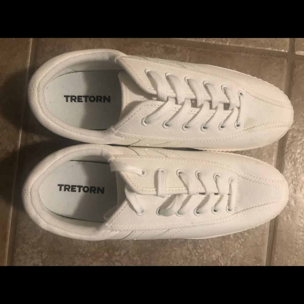 Tretorn white sneakers